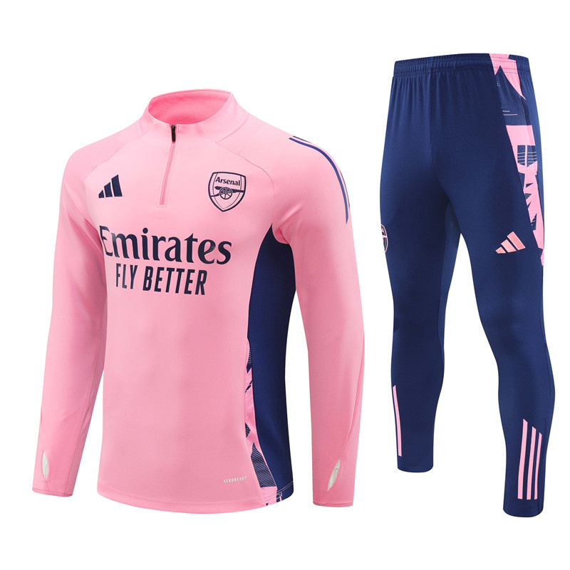 AAA Quality Arsenal 24/25 Tracksuit - Pink/Navy Blue